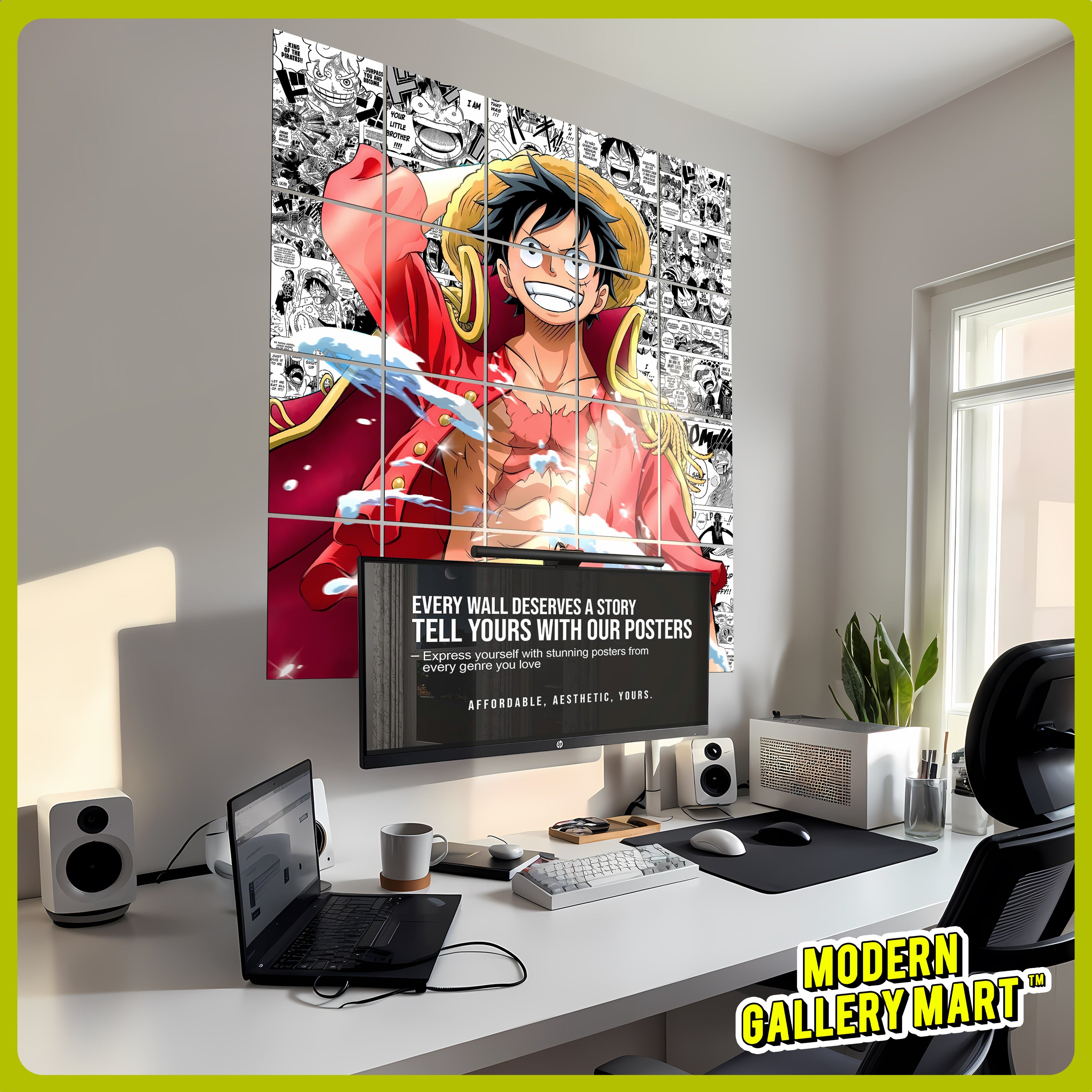 20 One Piece Monkey D.Luffy #2 - Manga Poster - A4 Size (8.3 x