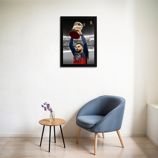 Virat Kohli - RCB IPL Victory - A4 Size Photo Frame #6