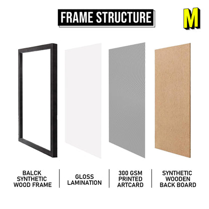 Seedhe Maut Frame - 'न' Album Cover Frame - A4 Size Photo Frame #5