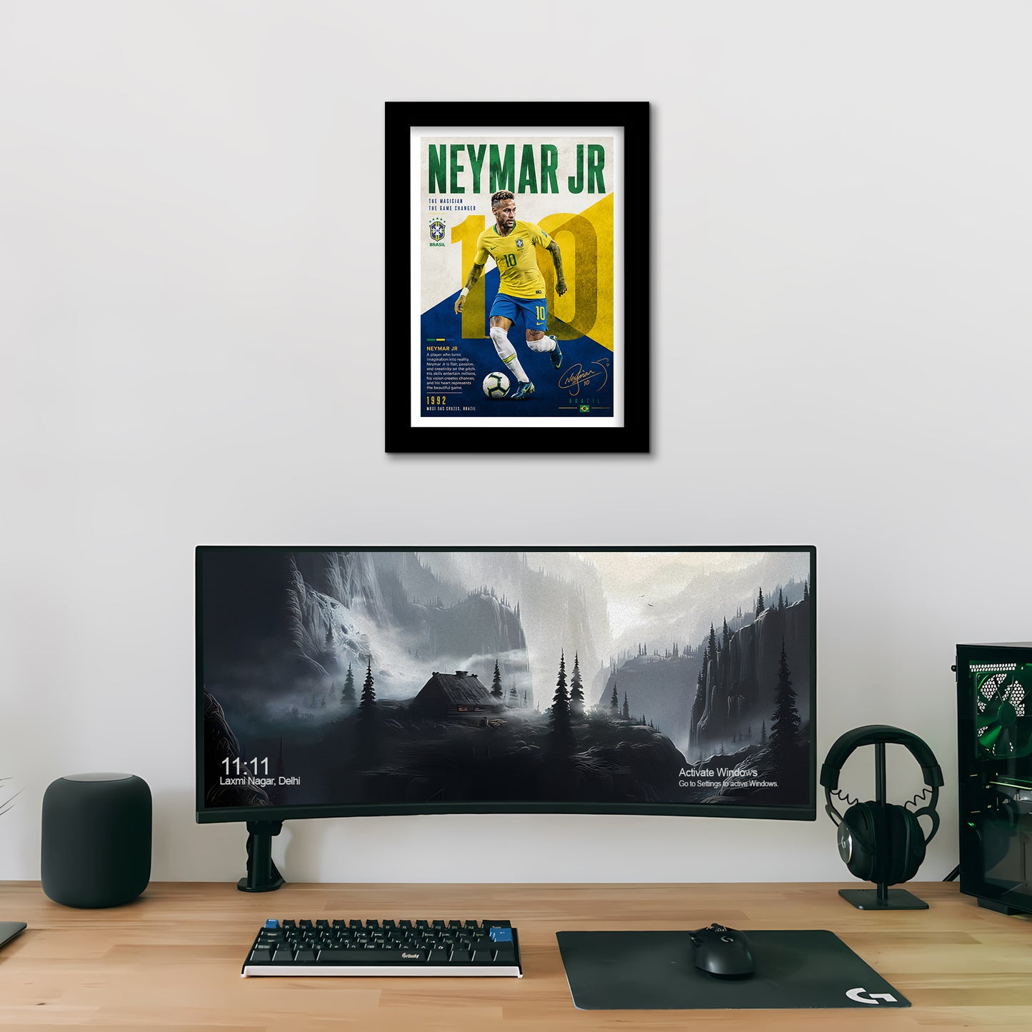 Neymar Frame - Neymar - A4 Size Photo Frame