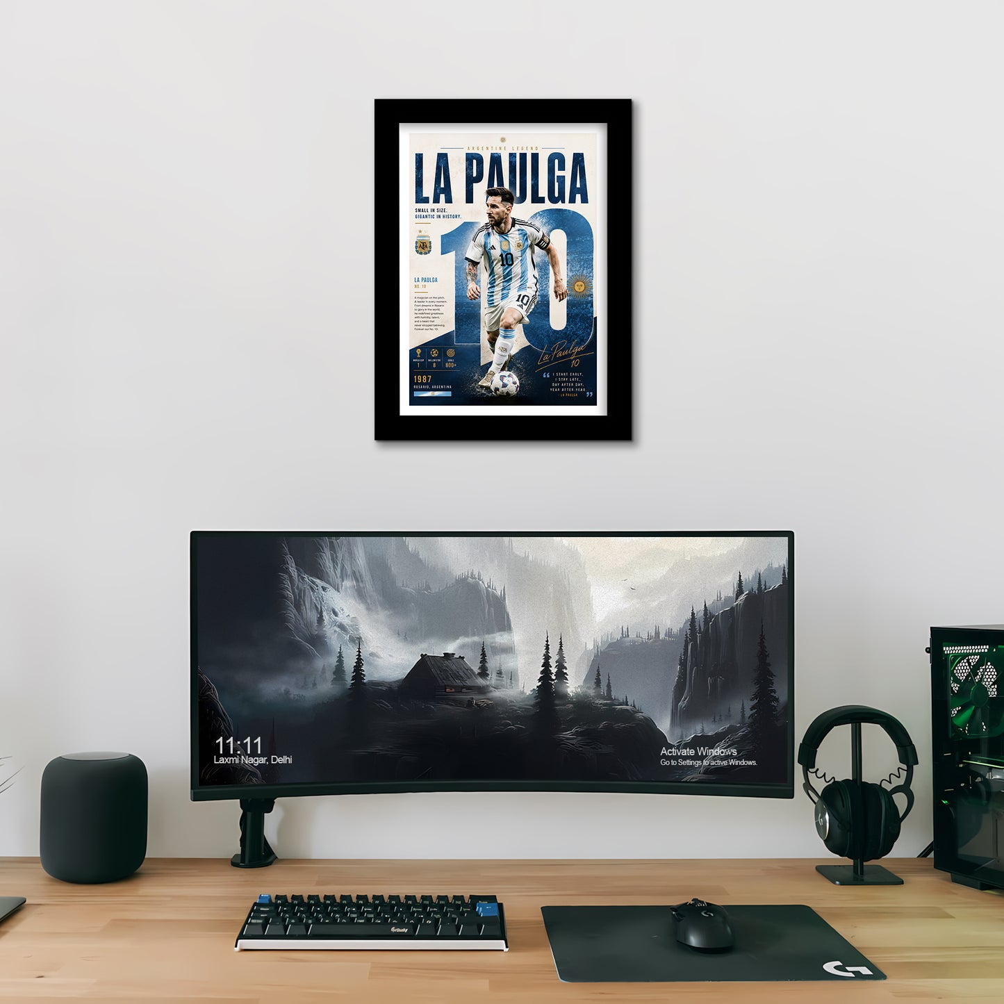 Lionel Messi Frame - Lionel Messi - A4 Size Photo Frame