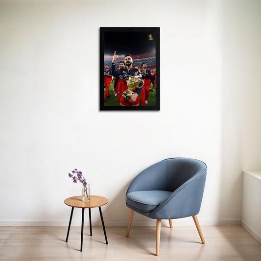 Virat Kohli - RCB IPL Victory - A4 Size Photo Frame #8