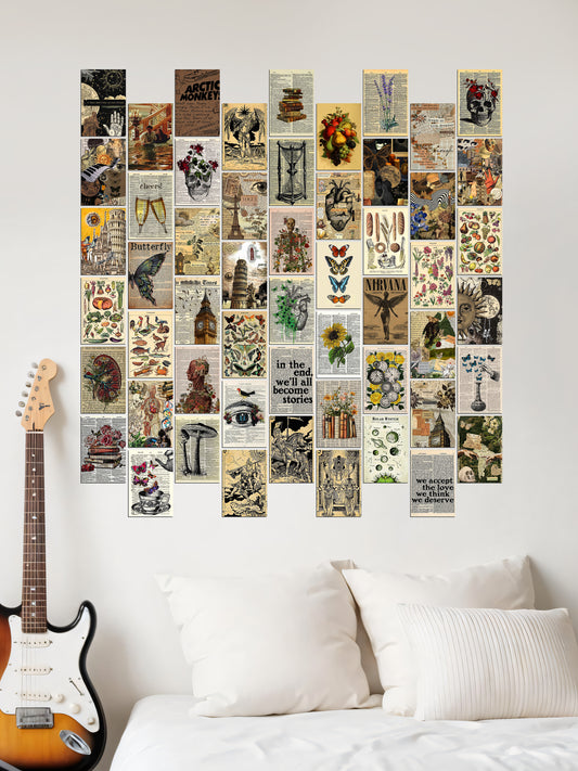 54 Vintage Aesthetic - Wall Collage Set