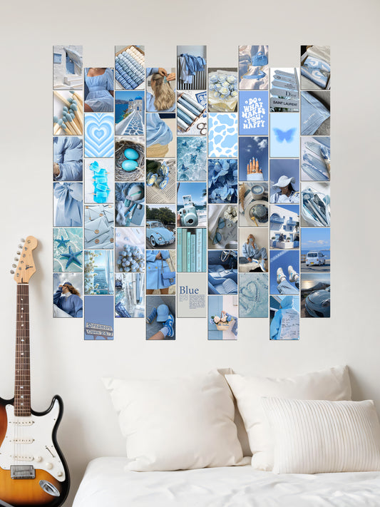 54 Blue Aesthetic - Wall Collage Set