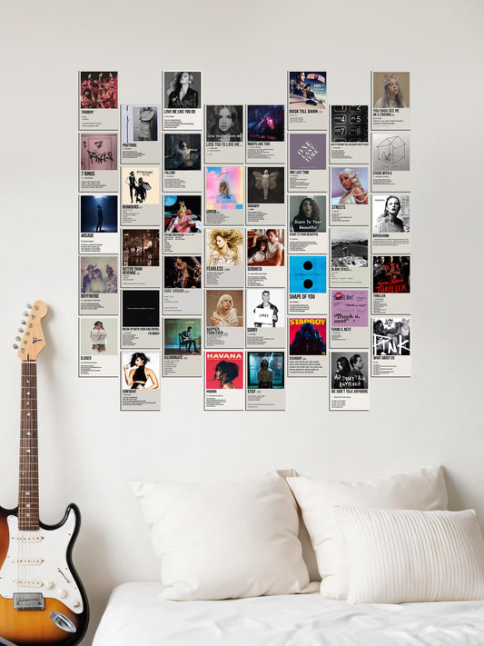 40 Music Card - Wall Collage Set